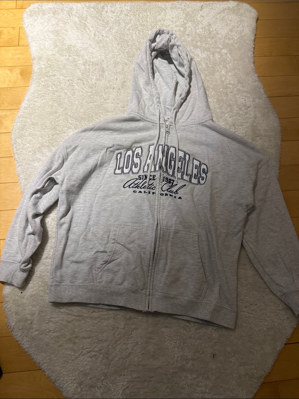 Garage Light Gray Los Angeles Zip-Up Hoodie